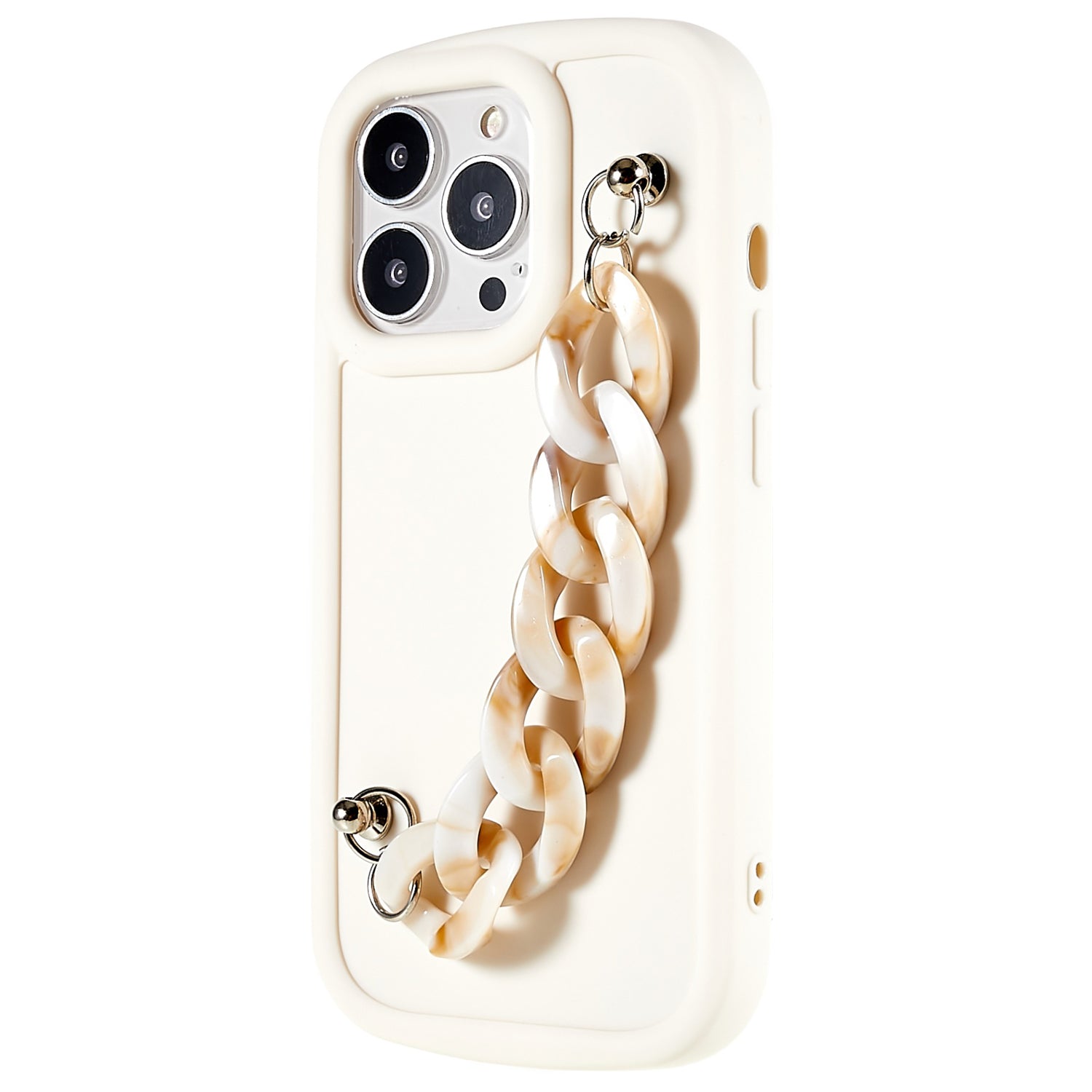 TPU Phone Case for iPhone 13 Pro 6.1 inch Soft Matte Anti-Fingerprint Back Cover with Chain Bracelet TPU Phone Case for iPhone 13 Pro 6.1 inch Soft Matte Anti-Fingerprint Back Cover with Chain Bracelet